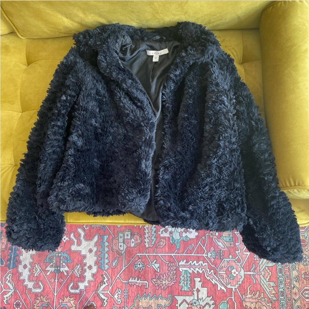 Fever Black Faux Fur Jacket